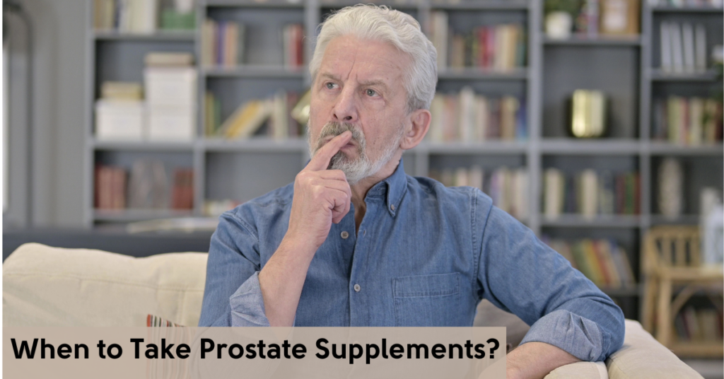 Illustration of prostate supplements promoting men's health